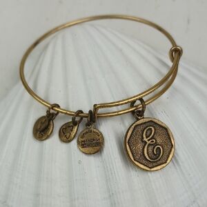 ♥️Bundle Only♥️ Alex & Ana Brassy Gold Tone Charm Bangle Bracelet